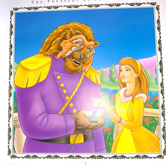 Treasury of Fairy Tales Book Padded Cover Gold Binding Published 2002 - Picture 14 of 16